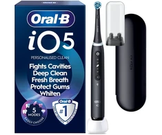 Dantų šepetėlis Oral-B iO5 sähköhammasharja, musta + matkakotelo