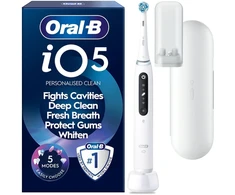 Dantų šepetėlis Oral-B iO5 sähköhammasharja, valkoinen + matkakotelo