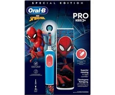 Dantų šepetėlis Oral-B Vitality Pro D103 Kids 3+ Spiderman + etui mėlyna
