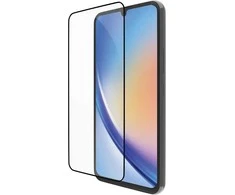 dbramante1928 ekologinis skydas - Galaxy A34 - Juodas Edge, Samsung, Galaxy A34, Antibakterinis, Skaidrus, 1 vnt.