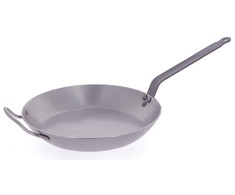 DE BUYER Apvali keptuvė, skersmuo 32 cm CARBONE PLUS
