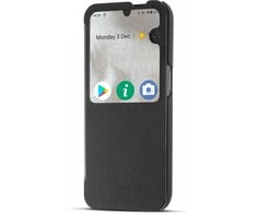 Dėklas Doro 8110 / 8210 Smart Cover, musta