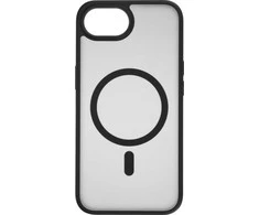 Dėklas FoneKit MagSafe-yhteensopiva Soft Touch suojakuori, iPhone 16e / 17e, musta/harmaa