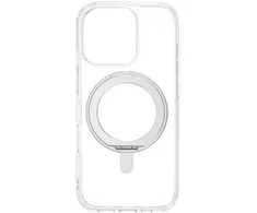 Dėklas FoneKit Premium Kickstand MagSafe-yhteensopiva suojakuori jalustalla, iPhone 16 Pro Max, läpinäkyvä