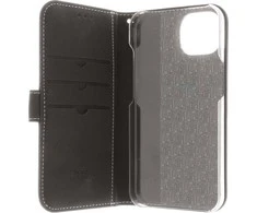 Insmat Exclusive Flip Case piniginės dėklas, iPhone 14, juodas