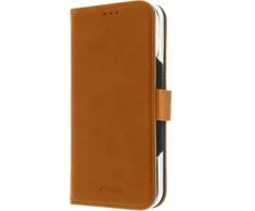 Dėklas Insmat Premium Flip Case -lompakkokotelo, Apple iPhone 16, ruskea