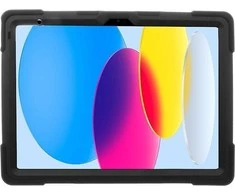 Insmat Rugged Armor apsauginis dėklas Apple iPad 10.9 (2022) planšetiniam kompiuteriui, juodas