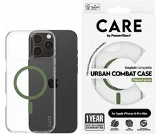 Panzer Glass CARE by PanzerGlass Urban Combat dėklas su MagSafe, skirtas iPhone 16 Pro Max – žalias