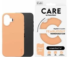Panzer Glass CARE by PanzerGlass Fashion galinis dėklas MagSafe, skirtas iPhone 16 – Peachy