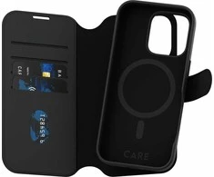 Panzer Glass Care by PanzerGlass Feature Tango 2in1 Atverčiamas Apple iPhone 16 Pro 6.3" MagSafe dėklas telefonui juodos spalvos 1330