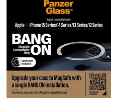 Panzer Glass MagSafe PanzerGlass Bang ON ring Apple iPhone 12 / 13 / 14 / 15 - sidabrinės spalvos