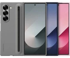 Dėklas Samsung Galaxy Fold6 Slim S-Pen dangtelis pilkas