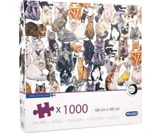 Peliko dėlionė 1000 vnt. - Katės