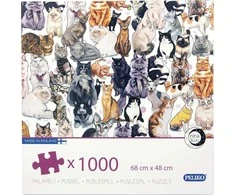 Peliko dėlionė 1000 vnt. - Katės