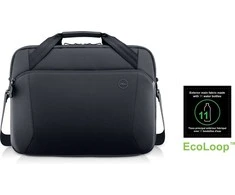 Dell | Ecoloop Pro Slim Briefcase | Tinka iki 15.6 " | Briefcase | Shoulder strap | Atsparus vandeniui | Juodas