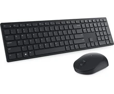 Klaviatūra Dell Wireless QWERTY Pan Nordic Juodas KM5221W, Standartinis, RF