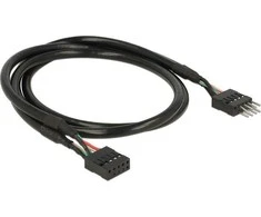 Delock USB 2.0 10 kontaktų ilgintuvo kabelio vyriška jungtis > vidinė jungtis 50 cm