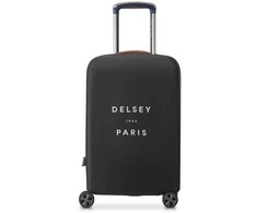 Delsey suitcase cover SMALL, matkalaukun suoja, musta