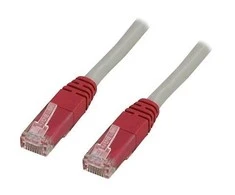 Kabelis DELTACO U / UTP Cat6 2.0 m, pilkas/raudonas / TP-62X