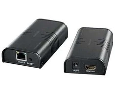 DELTACO Ethernet HDMI plėstuvas, iki 120 m 1080p su Cat6, Juodas / HDMI-221