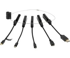 Modulinis HDMI adapterių rinkinys DELTACO, USB- C, mDP, DP, Mini, Micro, juodas / HDMI-AR10 / 1902496