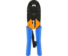 Modulinis įrankis, skirtas 4/6/8-pin, su pjaustytuvu / nuėmikliu, metalo / plastiko DELTACOIMP mėlynos / juodos / oranžinės spalvos / VK-16