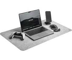DeltaHub Minimalistic Desk Mat L Kilimėlis (800MM X 450MM) pilkos spalvos