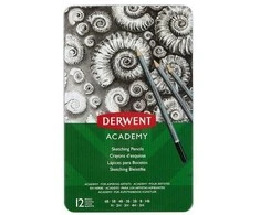 Derwent – Akademijos eskizų skarda (12 vnt) (605062)