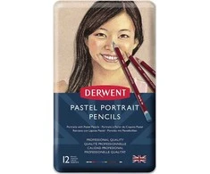 Derwent Pastel Portrait Pieštukas -pastellikynälajitelma, 12-osainen