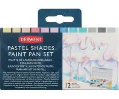 Derwent - Pastelinių atspalvių dažų padėklų rinkinys