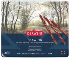 Derwent - Drawing pencils, 24 Tin