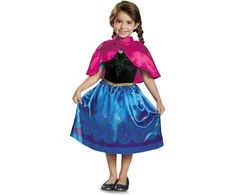 Jakks Disney Frozen Anna Frozen princesės karnavalinis kostiumas 110-122 cm (4-6 metai)