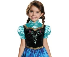 Jakks Disney Frozen Anna Frozen princesės karnavalinis kostiumas 110-122 cm (4-6 metai)