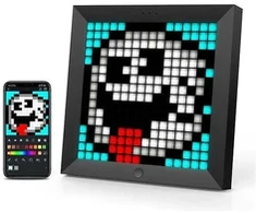 Divoom Pixoo Bilderrahmen m. einstellb. Pixeln juodas