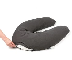 Doomoo Comfy Big maitinimo ir nėštumo pagalvė Tetra Pilkas
