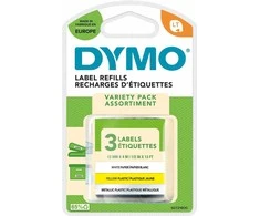 LetraTag, paketas su trimismis juostomis (baltas, geltonas, sidabrinis) DYMO / S0721800