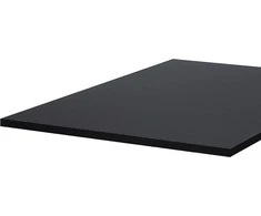 Elfen Ergodesk -pöytälevy, 120 x 75 cm, mattamusta, anti-fingerprint pinta