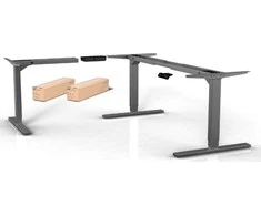Elfen Ergodesk Pro Upgradekit -lisäjalka, harmaa