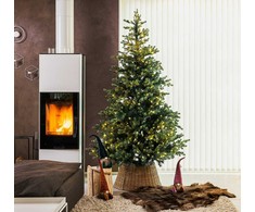 Everlands Geneva fir aidonnäköinen joulukuusi valoilla, 210 cm