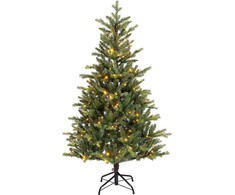 Everlands Allison pine aidonnäköinen joulukuusi kaksisävyisillä LED valoilla, 180 cm, vihreä