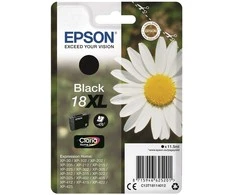 EPSON 18XL rašalo kasetė juodas didelės talpos 11,5ml 470 puslapių 1 pakuotės lizdinė plokštelė be signalizacijos