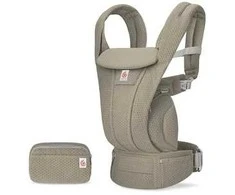 ERGOBABY OMNI DELUXE Mesh lopšys, minkštas alyvuogių spalvos