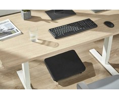 ErgoWork Footrest Pro -ergonominen jalkatuki, musta