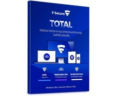 F-Secure TOTAL – saugumas ir VPN visiems įrenginiams – 25 įrenginiai / 24 mėn. saugos programinė įranga, ESD – elektroninė licencija