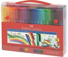 Flomasteriai Faber-Castell Connector felt-tip, 60 spalvų