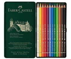 Spalvoti pieštukai Faber-Castell Polychromos Art and Graphic, 12 spalvų