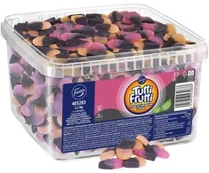 Fazer Tutti Frutti Hedelmä &amp; Lakritsi tuutit irtomakeinen, 2,3kg