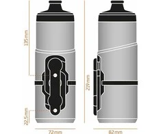 Gertuvė su laikikliu Fidlock Twist 600ml juoda
