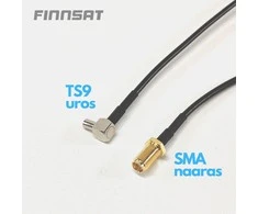 Finnsat adapterio kabelis SMA lizdas - TS9