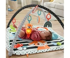 Mattel „Fisher-Price“ 3 viename šviečiantis ir augantis kūdikio žaidimų kilimėlis